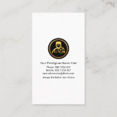 金ゴールド運転手サービス 名刺 (裏面)