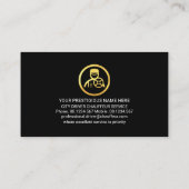 金ゴールド運転手タクシー 名刺 (裏面)