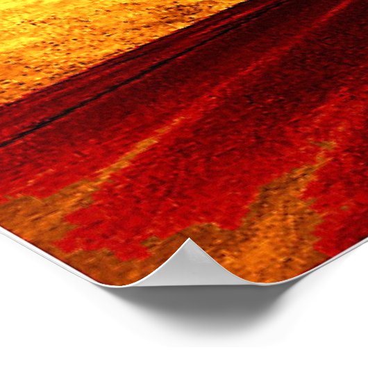 金ゴールド道路 ポスター (角)