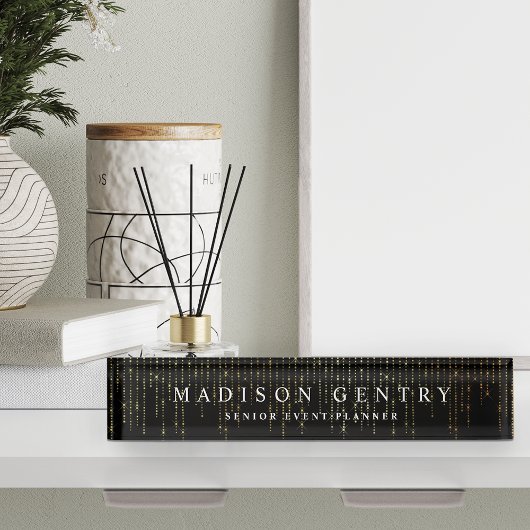 金ゴールド選択 デスクネームプレート