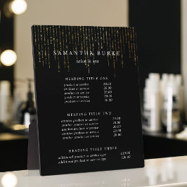 金ゴールド選択 |価格とサービスの表示 フォトプラーク