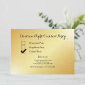 金ゴールド選挙ナイトカクテルパーティー 招待状 (スタンド正面)