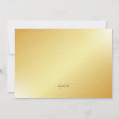 金ゴールド選挙ナイトカクテルパーティー 招待状 (裏面)