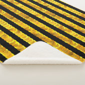 金ゴールド配列パターン シェルパブランケット (3/4)