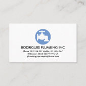 金ゴールド配管信号漏洩水栓 名刺 (裏面)