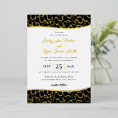 金ゴールド野球フォイル招待状 箔招待状 (立ち正面)