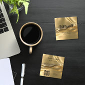 金ゴールド金エレガント属qrコードロイヤリティ 割引カード