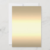 金ゴールド金ゴールドフレームブルゴーニュバラ40th誕生日 招待状 (裏面)