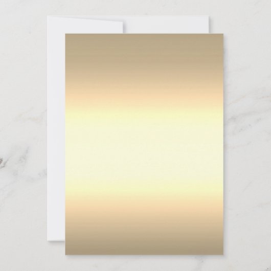 金ゴールド金ゴールドフレームブルゴーニュバラ40th誕生日 招待状 (裏面)