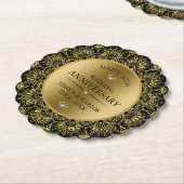 金ゴールド金ゴールド50結婚周年 ペーパーコースター (アングル)