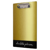 金ゴールド金パーソナライズされた属 クリップボード (左)