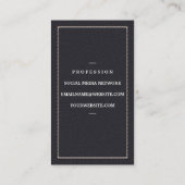 金ゴールド金具 |レザーステッチ 名刺 (裏面)