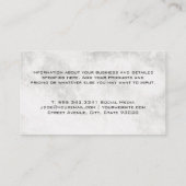 金ゴールド金実在属財産 |大理石 名刺 (裏面)