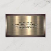 金ゴールド金属アルミニウムブラッシュド |工業用 名刺 (裏面)