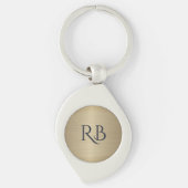 金ゴールド金属キーチェーン キーホルダー (正面)