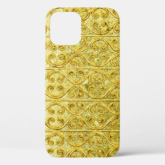 金ゴールド金属シームレスパターン  Case-Mate iPhoneケース (裏面)