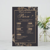 金ゴールド金属バラ配置ブライダルシャワーゲーム (スタンド正面)