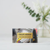 金ゴールド金属パターン |のぶら下がった衣料品ラック 名刺 (スタンド正面)