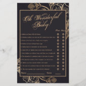 金ゴールド金属フローラ配置ブライダルシューゲーム (正面)