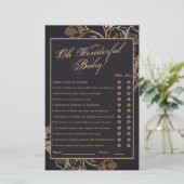 金ゴールド金属フローラ配置ブライダルシューゲーム (スタンド正面)