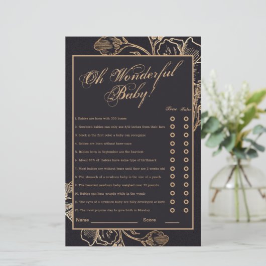 金ゴールド金属フローラ配置ブライダルシューゲーム (スタンド正面)