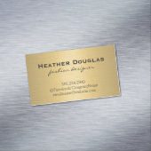 金ゴールド金属ルクス マグネット名刺 (インサイチュ)