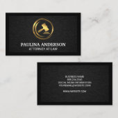 金ゴールド金属レベル |黒いテクスチャの背景 名刺 (正面/裏面)