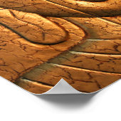 金ゴールド金属仏 ポスター (角)