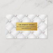 金ゴールド金属枠 |塗り潰し背景 名刺 (裏面)