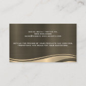 金ゴールド金属波 |ゲベルロゴ 名刺 (裏面)