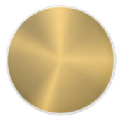 金ゴールド金属組織 セラミックノブ (正面)