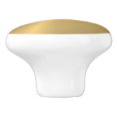 金ゴールド金属組織 セラミックノブ (側面)