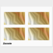 金ゴールド金属組織 長方形シール (シート)