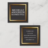 金ゴールド金属縁ど ロイヤリティカード (正面/裏面)