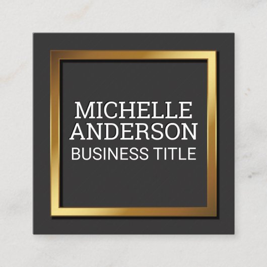 金ゴールド金属縁ど ロイヤリティカード (正面)