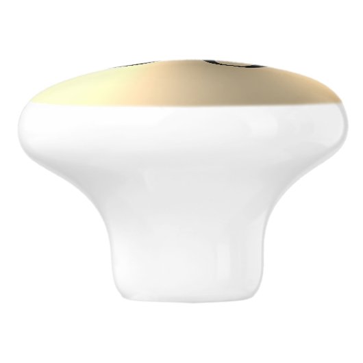 金ゴールド金属製の大理石の扉と引き出しプルノブ セラミックノブ (側面)