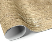 金ゴールド金属質素朴きらめく スタイリッシュ ラッピングペーパー (ロールコーナー)