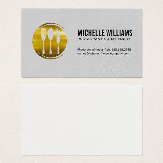 金ゴールド金属銀器 (正面&裏面)