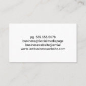 金ゴールド金属銀器 | 贅沢 | 料理 予約カード (裏面)