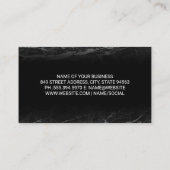 金ゴールド金属離れ | 黄金の波 名刺 (裏面)