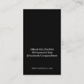 金ゴールド金属食器名刺 名刺 (裏面)