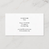 金ゴールド金属高級名刺テンプレート 名刺 (裏面)