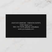 金ゴールド金属 |グリッタートリム 名刺 (裏面)