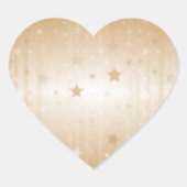 金ゴールド金属 ハートシール (正面)