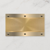 金ゴールド金属 | リベット 名刺 (裏面)