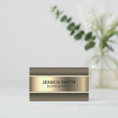 金ゴールド金属 |リベット |金属 名刺 (スタンド正面)