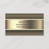 金ゴールド金属 |リベット |金属 名刺 (裏面)