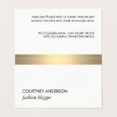 金ゴールド金属 名刺 (外部フラット)