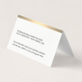 金ゴールド金属 名刺 (裏面)