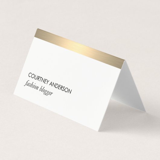 金ゴールド金属 名刺 (正面)